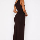 Anamaria – Rochie Maxi cu Fante Asimetrice Îndrăznețe