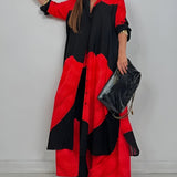 Ileana – Elegáns Nyári Szett Patchwork Mintával