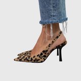 Isabelle – Leopárd Mintás Slingback Cipő