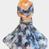 Liana – Virágmintás Maxi Ruha