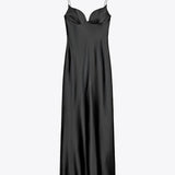Gianina – Elegáns Folyékony Sátén Maxi Ruha