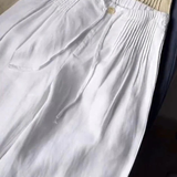 Camille | Széles Szárú Pantalon Pamut és Len Keverékből
