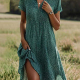 Iulia – Rochie Vaporoasă cu Buline