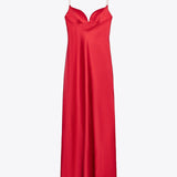 Gianina – Elegáns Folyékony Sátén Maxi Ruha