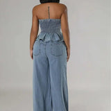 ISLA – KÉT RÉSZES DENIM SZETT