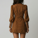 Amalia – Hímzett Vintage Mini Ruha