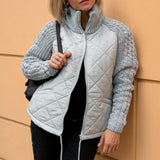 Roxana – Kötött Patchwork Kabát