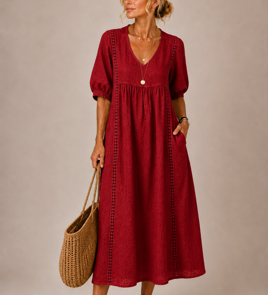 Oana – Rochie Midi cu Volane