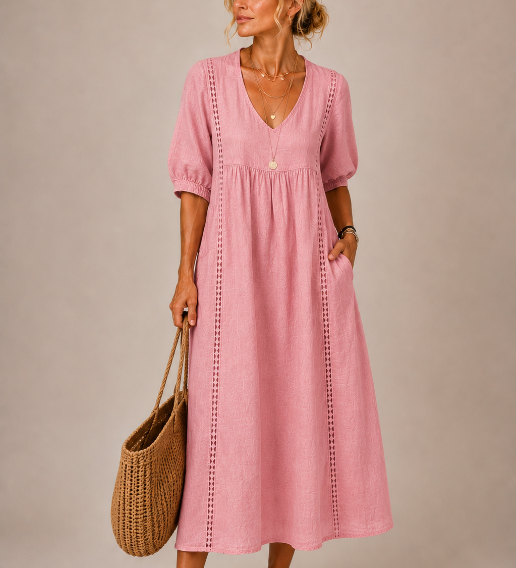 Oana – Rochie Midi cu Volane
