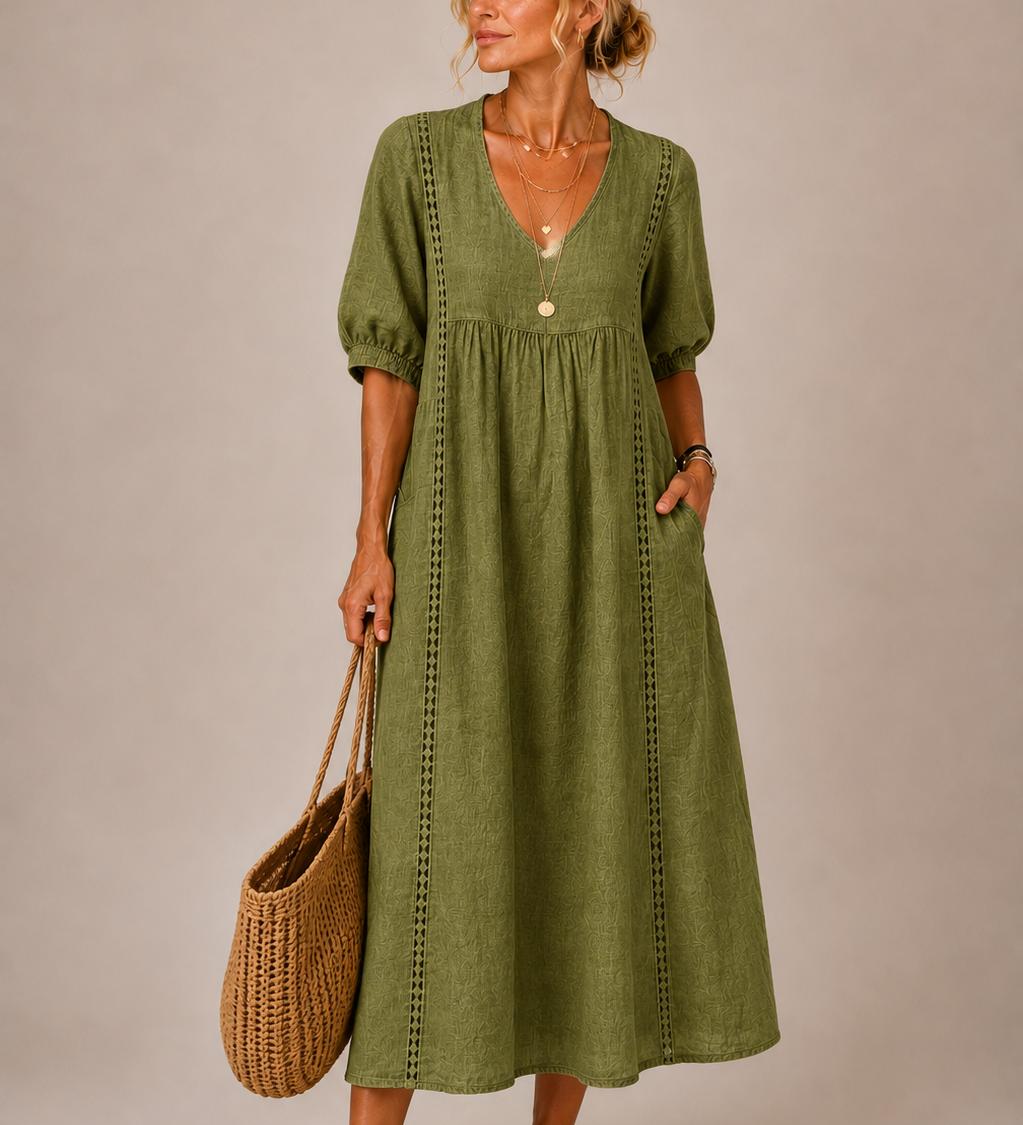 Oana – Rochie Midi cu Volane