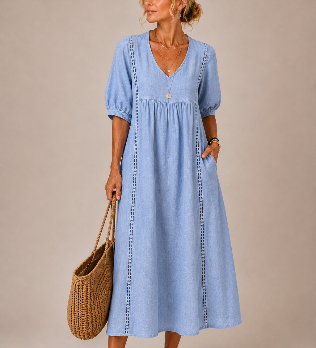 Oana – Rochie Midi cu Volane