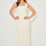Clarisa – Rochie Maxi Halter cu Croială Sculpturală