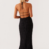 Cătălina – Fekete Maxi Ruhás Halter