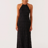 Cătălina – Fekete Maxi Ruhás Halter