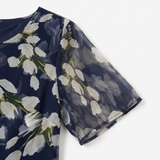 Teodora – Rochie Midi Florală Marin