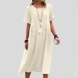 Mălina – Rochie Midi cu Buzunare