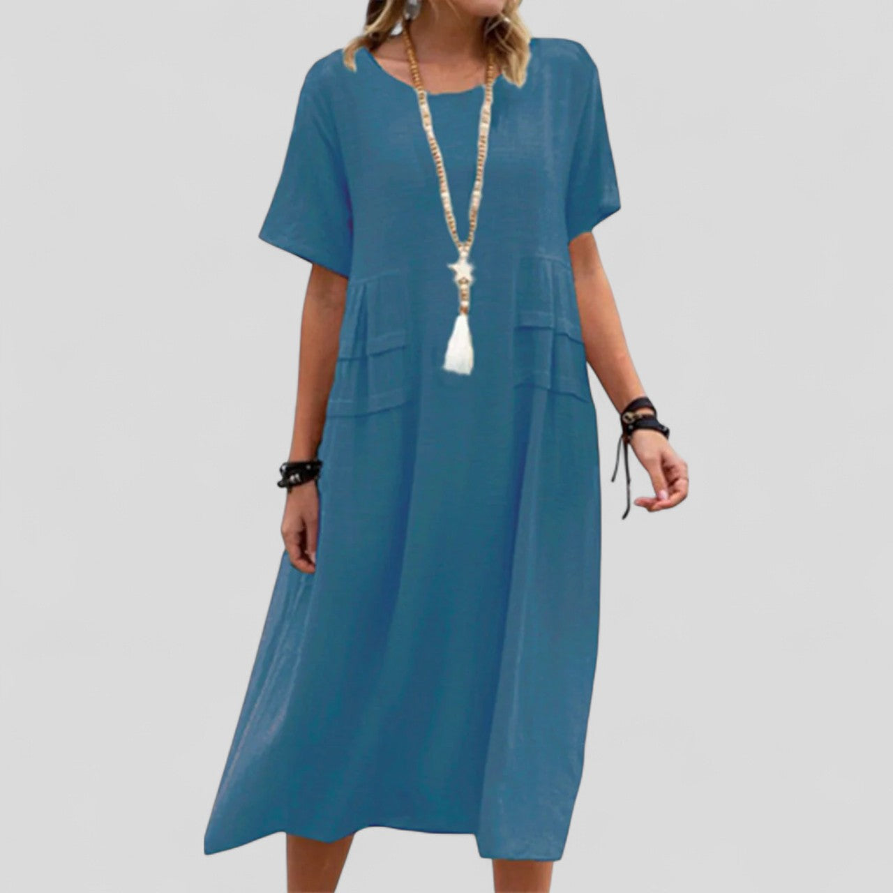 Mălina – Rochie Midi cu Buzunare