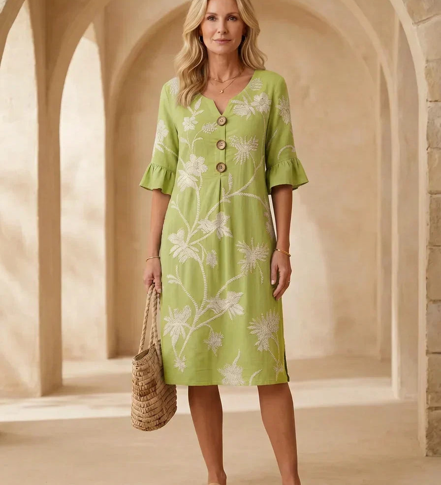 Rucsandra – Rochie Midi Brodată