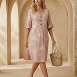 Rucsandra – Rochie Midi Brodată