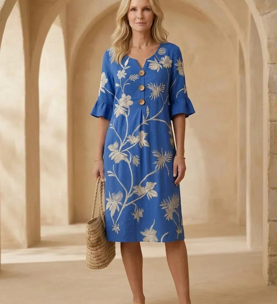 Rucsandra – Rochie Midi Brodată