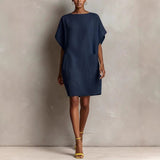 Georgiana – Rochie Scurtă cu Buzunare