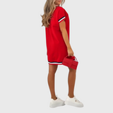 Clara Sport Dungi – Rochie Sport cu Dungi Contrastante