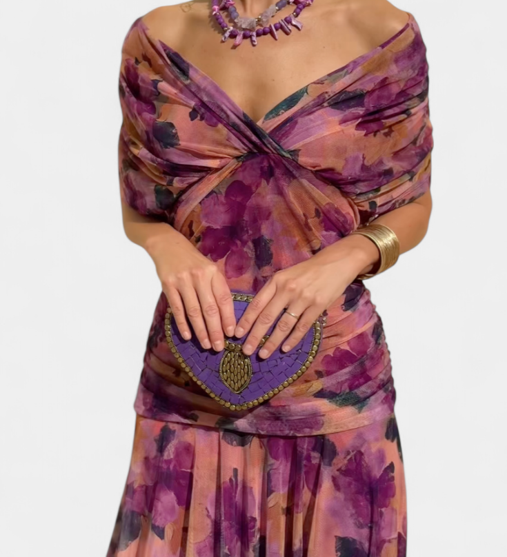 Liana – Virágmintás Maxi Ruha