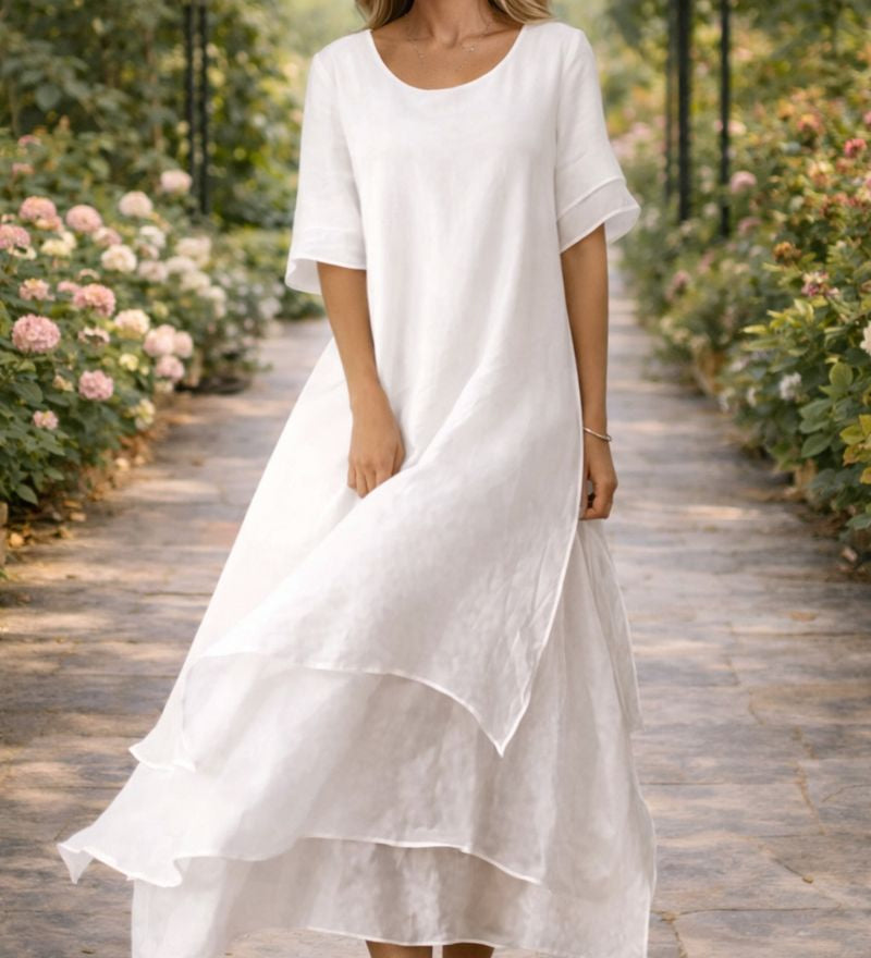 Eva – Rochie Maxi cu Volane