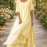 Eva – Rochie Maxi cu Volane