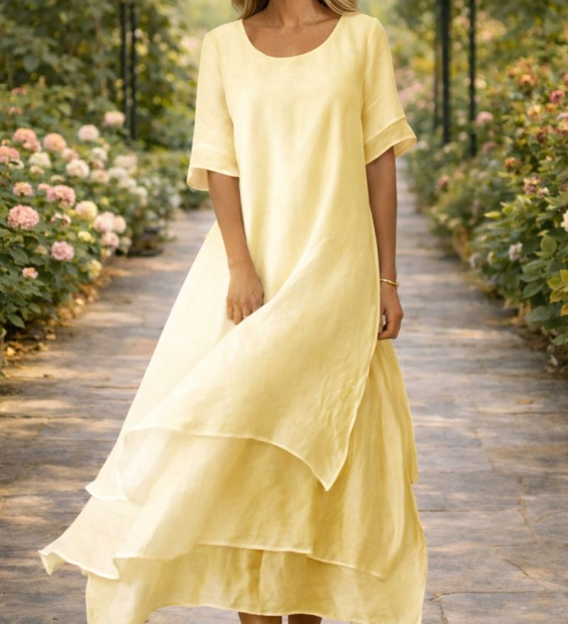 Eva – Rochie Maxi cu Volane