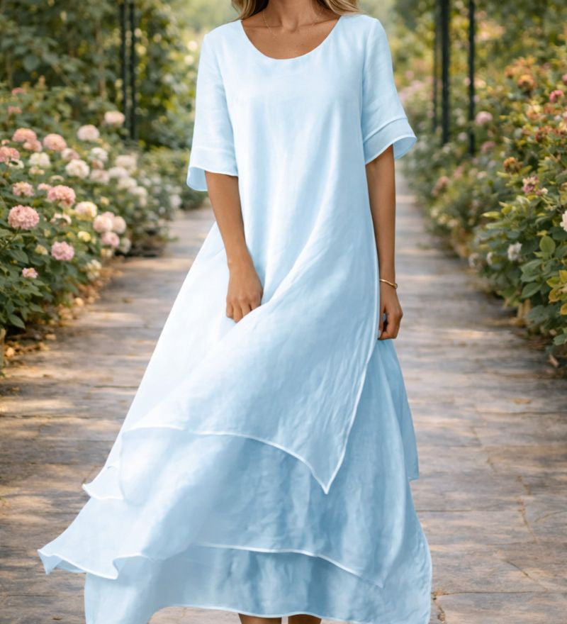 Eva – Rochie Maxi cu Volane