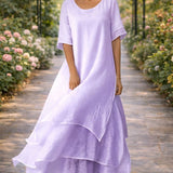 Eva – Rochie Maxi cu Volane