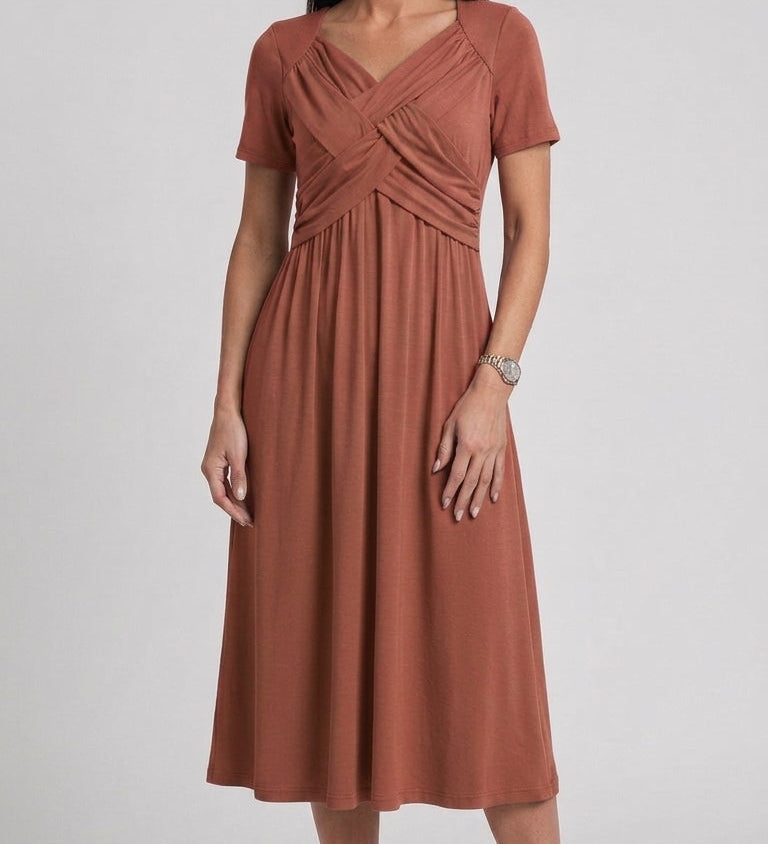 Georgeta – Rochie cu Decolteu în V