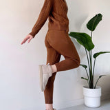 Ania - Két részes, csavart jacquard casual szett