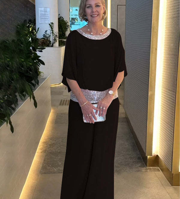 Liana – Elegáns Két Részes Szett Felsővel és Szoknyával