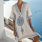 Oana – Santorini rózsaszín kaftánruha