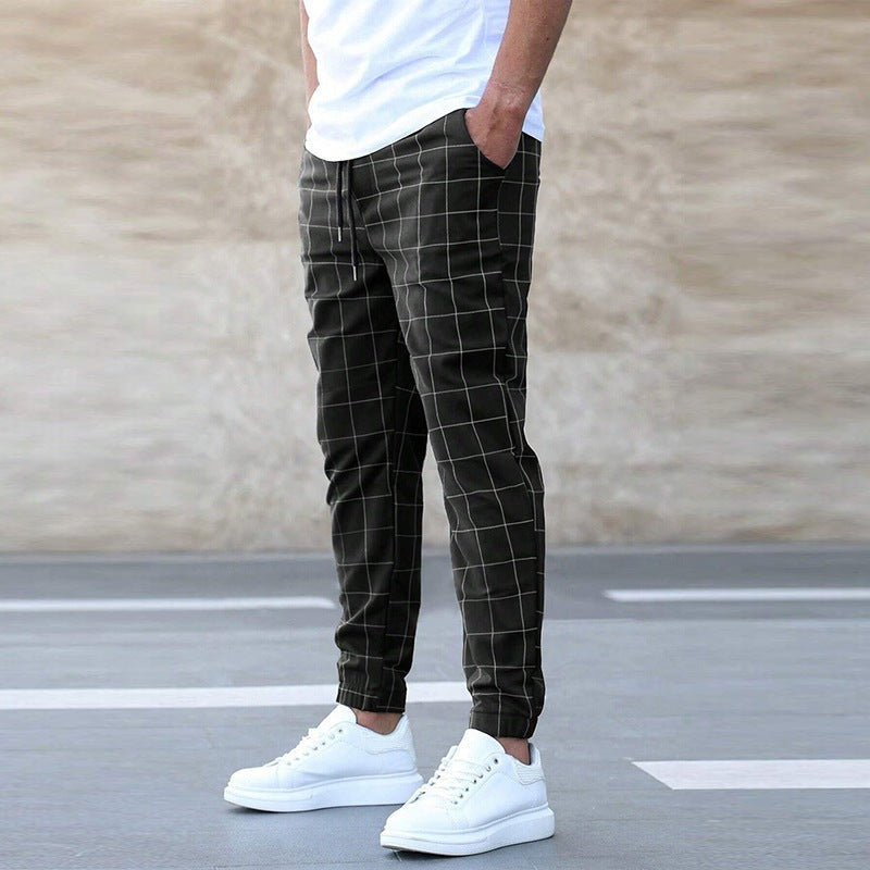 Shane | Stílusos Kockás Jogger Nadrág