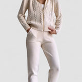 Ania - Két részes, csavart jacquard casual szett