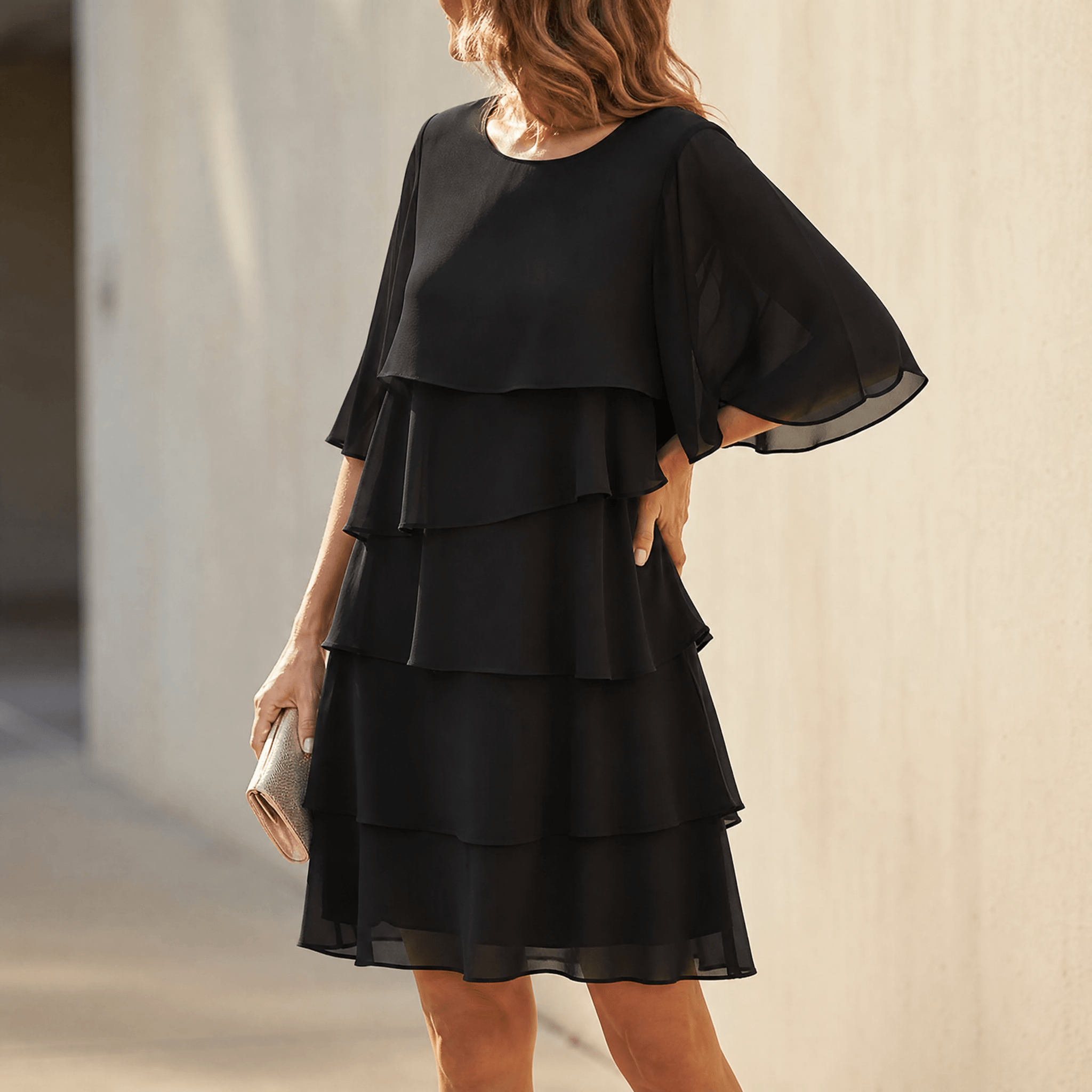 Daria – Rochie cu Volane în Cascadă