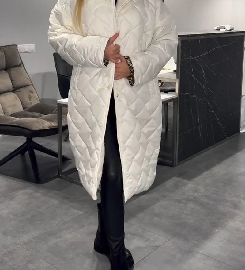 Julia – Elegáns Leopárd Mintás Kabát