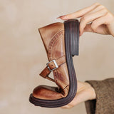 Giulia – Vintage Brogue Stílusú Cipők Pánttal