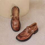 Giulia – Vintage Brogue Stílusú Cipők Pánttal