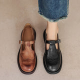 Giulia – Vintage Brogue Stílusú Cipők Pánttal