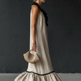 Serena – Rochie Lungă cu Volane