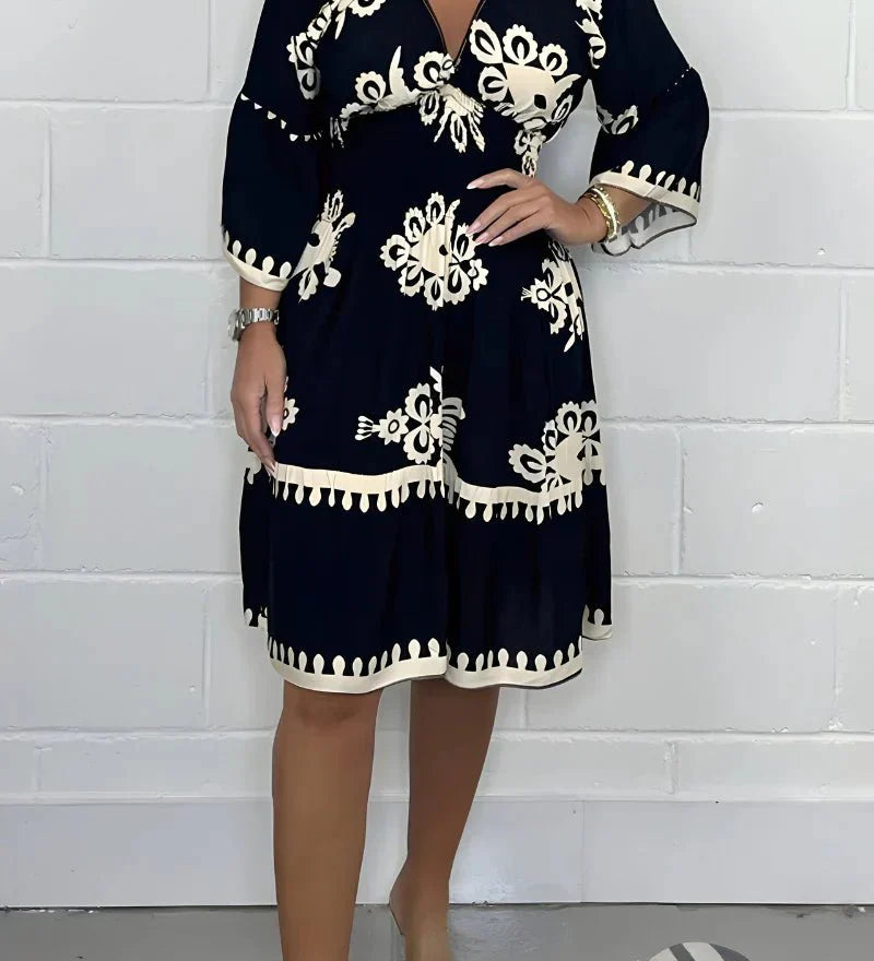 Lidia – Rochie Midi cu Broderie