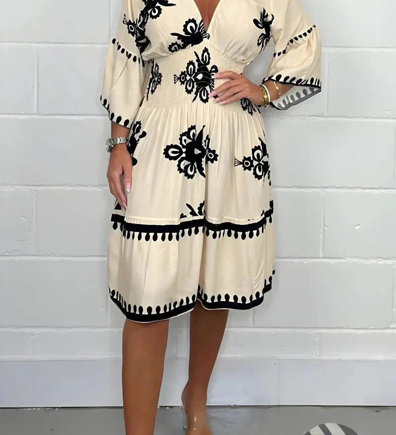 Lidia – Rochie Midi cu Broderie