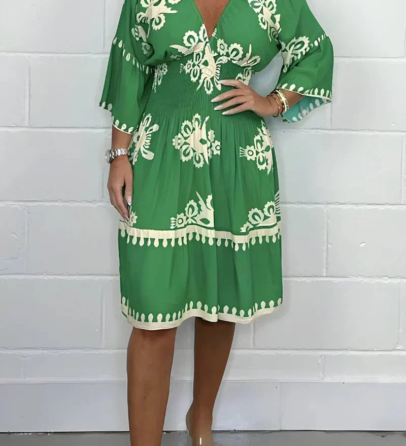 Lidia – Rochie Midi cu Broderie