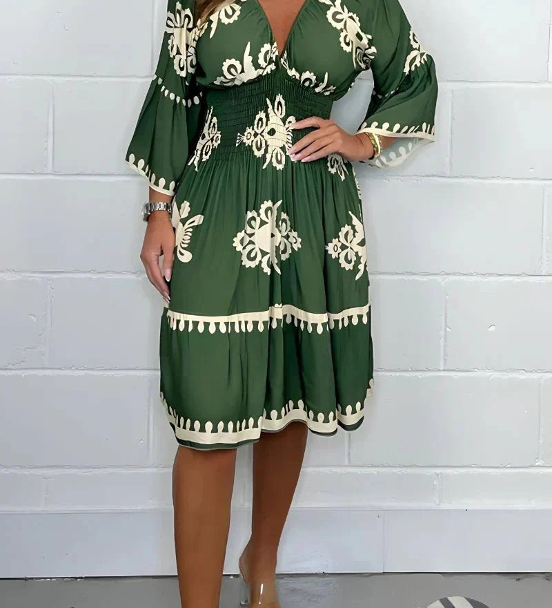 Lidia – Rochie Midi cu Broderie